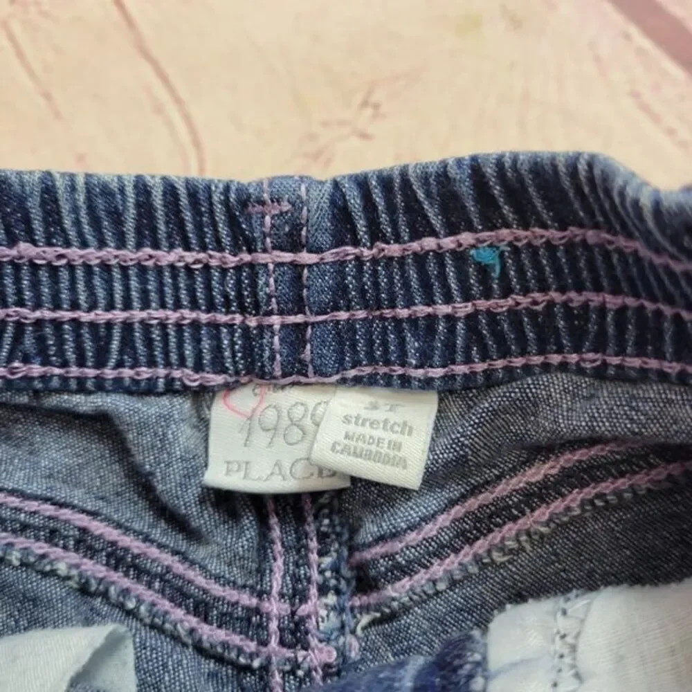 Children's Place heart pocket denim shorts 3T